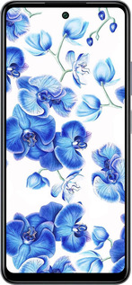 Силиконовый чехол Голубые орхидеи для Infinix Smart 8 Plus - 4406u-3677 изображение 