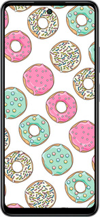 Силиконовый чехол Пончики 1 для Infinix Smart 8 Plus - 4657u-3677 изображение 