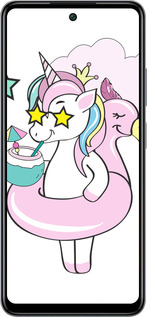 Силиконовый чехол Crown Unicorn для Infinix Smart 8 Plus - 4660u-3677 изображение 