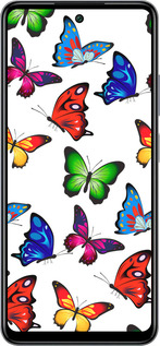 Силиконовый чехол Красочные мотыльки для Infinix Smart 8 Plus - 4761u-3677 изображение 