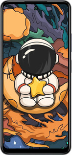 Силиконовый чехол Астронавт и звезда для Infinix Smart 8 Plus - 5326u-3677 изображение 