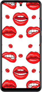 Силіконовий чехол Губи v3 для Infinix Smart 8 Plus - 5477u-3677 изображение 