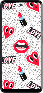 Силиконовый чехол Стикеры v3 для Infinix Smart 8 Plus - 5502u-3677 изображение 