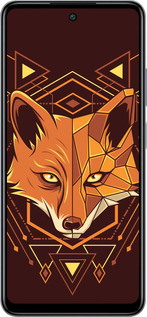 Силіконовий чехол Лисиця геометрія для Infinix Smart 8 Plus - 5607u-3677 изображение 