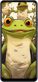 Силиконовый чехол Веселая жаба для Infinix Smart 8 Plus - 5658u-3677 изображение 