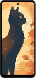 Силиконовый чехол Черная кошка v2 для Infinix Smart 8 Plus - 5830u-3677 изображение 