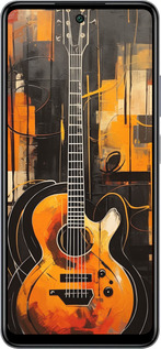 Силиконовый чехол Чехол для телефона Оранжевая Гитара для Infinix Smart 8 Plus - 5934u-3677 изображение 
