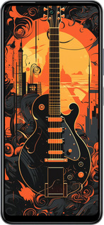 Силиконовый чехол Гитара для Infinix Smart 8 Plus - 5957u-3677 изображение 