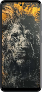 Силиконовый чехол Лев в золотых красках для Infinix Smart 8 Plus - 6155u-3677 изображение 