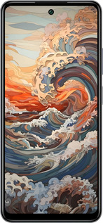 Силиконовый чехол Арт волны для Infinix Smart 8 Plus - 6324u-3677 изображение 