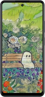 Силиконовый чехол Грустное привидение для Infinix Smart 8 Plus - 6403u-3677 изображение 