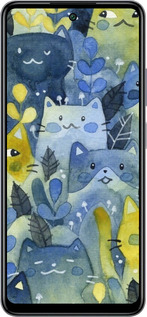Силиконовый чехол С изображением кошачьего леса для Infinix Smart 8 Plus - 6447u-3677 изображение 