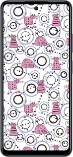 Силиконовый чехол Смешные коты для Infinix Smart 8 Plus - 907u-3677 изображение 