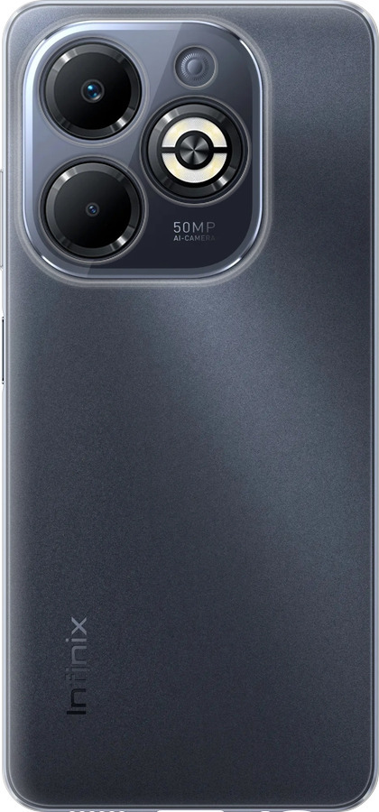 Силиконовый чехол Прозрачный для Infinix Smart 8 Plus - 5636u-3677 изображение 