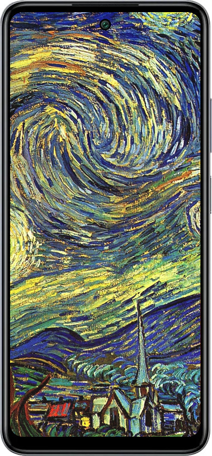 Силиконовый чехол Винсент Ван Гог. Звёздная ночь для Infinix Smart 8 Plus - 163u-3677 изображение 