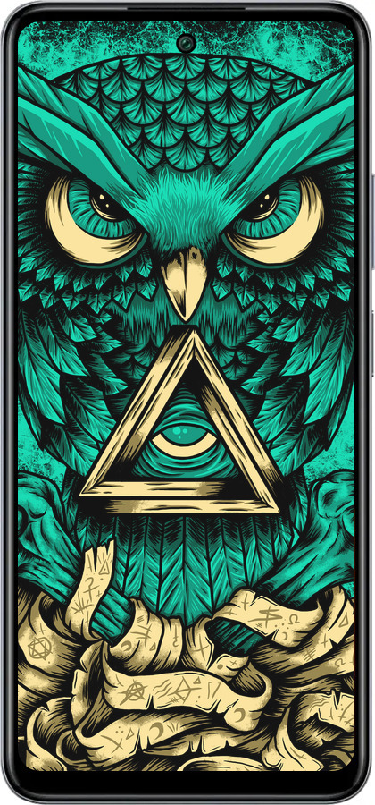 Силиконовый чехол Сова Арт-тату для Infinix Smart 8 Plus - 3971u-3677 изображение 