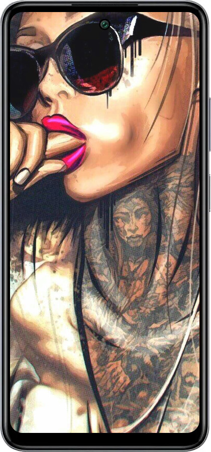 Силіконовий чехол Дівчина в тату для Infinix Smart 8 Plus - 4001u-3677 изображение 