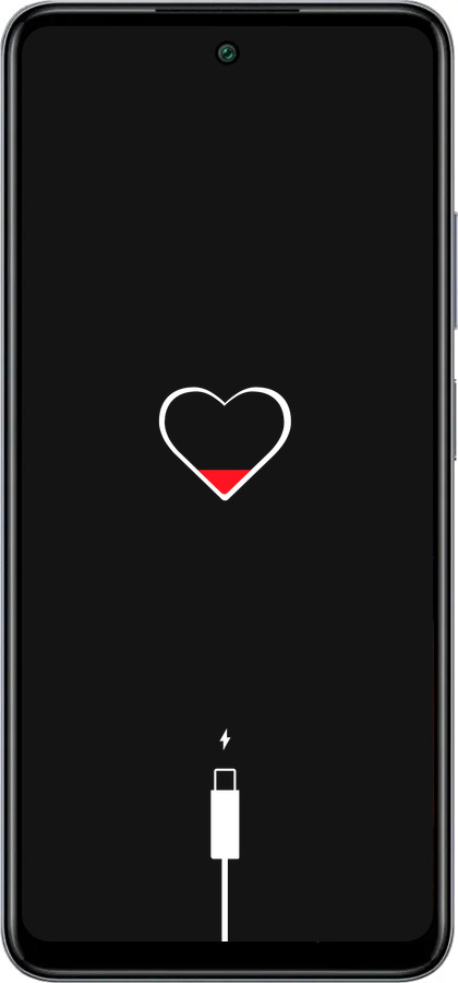 Силиконовый чехол Подзарядка сердца для Infinix Smart 8 Plus - 4274u-3677 изображение 