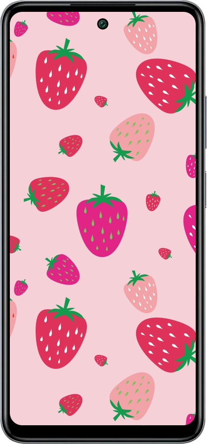 Силиконовый чехол Клубнички для Infinix Smart 8 Plus - 4332u-3677 изображение 