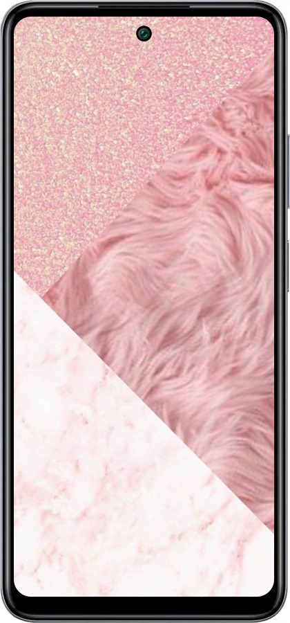 Силиконовый чехол Розовые текстуры для Infinix Smart 8 Plus - 4343u-3677 изображение 