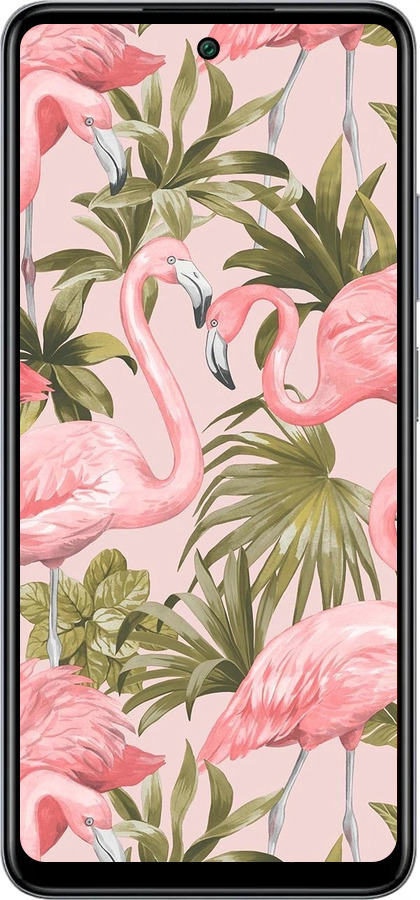 Силиконовый чехол фламинго 2 для Infinix Smart 8 Plus - 4360u-3677 изображение 