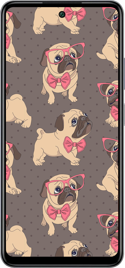 Силіконовий чехол мопсики 2 для Infinix Smart 8 Plus - 4362u-3677 изображение 