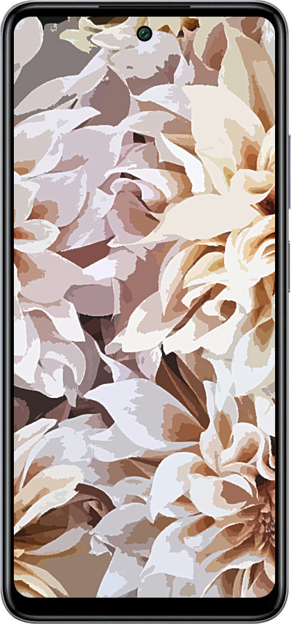 Силиконовый чехол пионы акварелью для Infinix Smart 8 Plus - 4376u-3677 изображение 