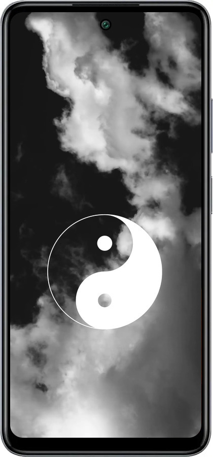 Силиконовый чехол Инь и Янь для Infinix Smart 8 Plus - 4389u-3677 изображение 