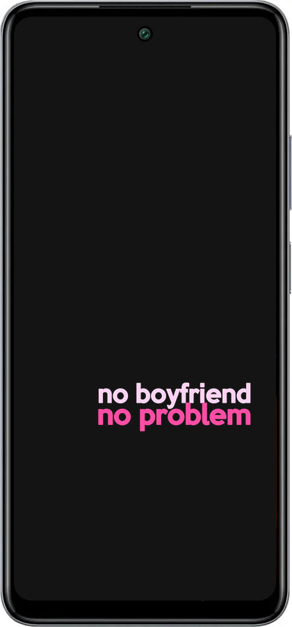 Силиконовый чехол no boyfriend no problem для Infinix Smart 8 Plus - 4549u-3677 изображение 
