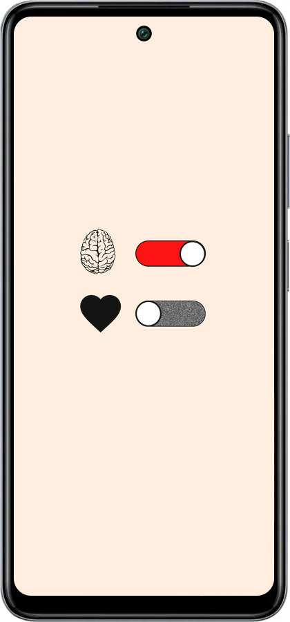 Силіконовий чехол Любов і розум для Infinix Smart 8 Plus - 4553u-3677 изображение 