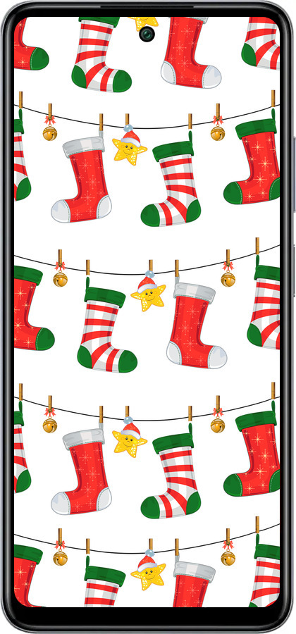 Силіконовий чехол Новорічний 9 для Infinix Smart 8 Plus - 4622u-3677 изображение 