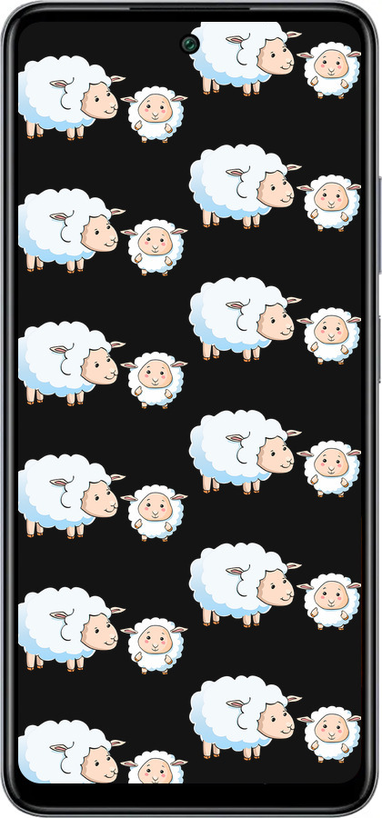 Силиконовый чехол Овечки1 для Infinix Smart 8 Plus - 4637u-3677 изображение 