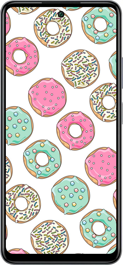 Силиконовый чехол Пончики 1 для Infinix Smart 8 Plus - 4657u-3677 изображение 