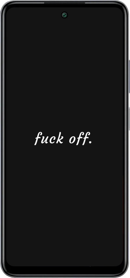 Силиконовый чехол Fuck off для Infinix Smart 8 Plus - 4731u-3677 изображение 