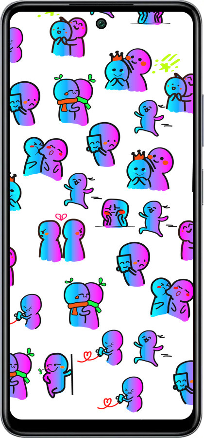 Силиконовый чехол Эмоции для Infinix Smart 8 Plus - 4736u-3677 изображение 