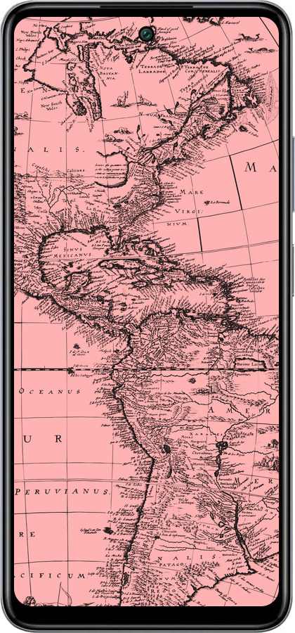 Силиконовый чехол Карта для Infinix Smart 8 Plus - 4794u-3677 изображение 