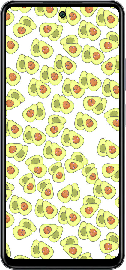 Силіконовий чехол Веселі авокадо для Infinix Smart 8 Plus - 4799u-3677 изображение 