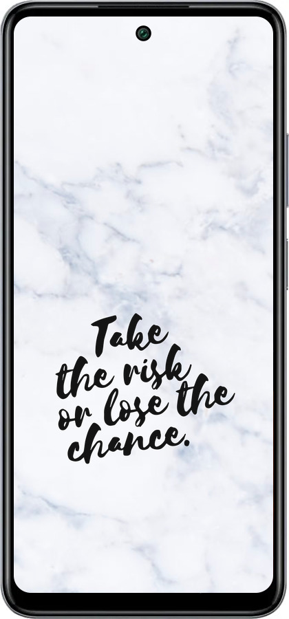 Силіконовий чехол Ризикнути або втратити шанс для Infinix Smart 8 Plus - 4866u-3677 изображение 