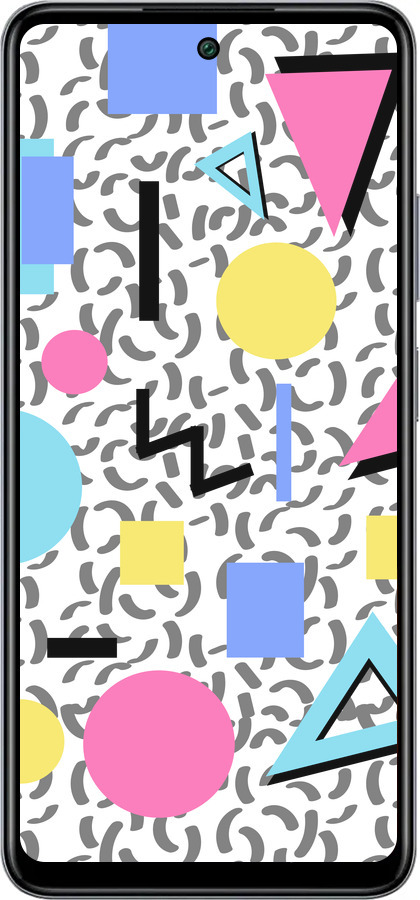 Силіконовий чехол Color shapes для Infinix Smart 8 Plus - 4893u-3677 изображение 