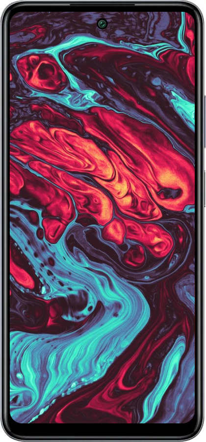 Силиконовый чехол Синяя красная абстакция для Infinix Smart 8 Plus - 5339u-3677 изображение 