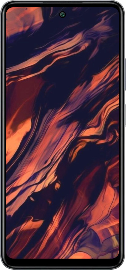 Силиконовый чехол Черно-оранжевая абстракция для Infinix Smart 8 Plus - 5340u-3677 изображение 