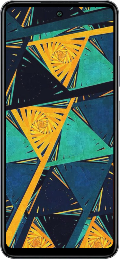 Силиконовый чехол Арт, абстракция, желтый, синий для Infinix Smart 8 Plus - 5382u-3677 изображение 