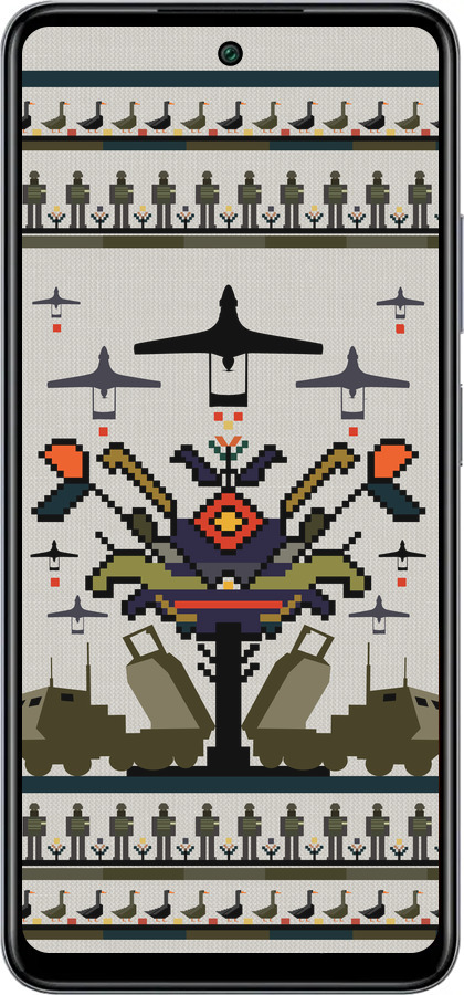 Силиконовый чехол Вышиванка UA для Infinix Smart 8 Plus - 5446u-3677 изображение 