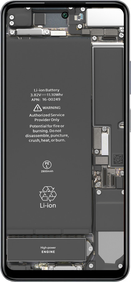 Силиконовый чехол Детали смартфона для Infinix Smart 8 Plus - 5487u-3677 изображение 