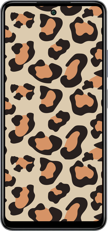 Силиконовый чехол Пятна леопарда v2 для Infinix Smart 8 Plus - 5496u-3677 изображение 