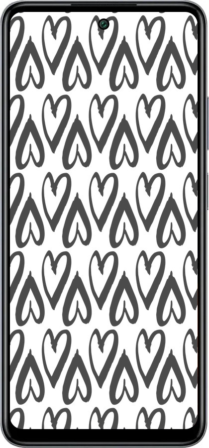 Силиконовый чехол Сердца v2 для Infinix Smart 8 Plus - 5497u-3677 изображение 