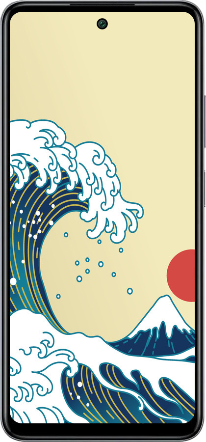 Силіконовий чехол Японські хвилі для Infinix Smart 8 Plus - 5533u-3677 изображение 