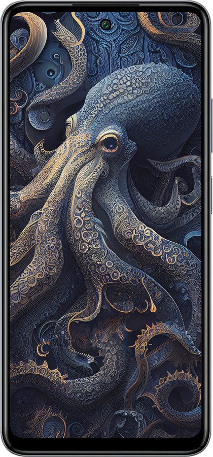 Силиконовый чехол Осьминог для Infinix Smart 8 Plus - 5551u-3677 изображение 