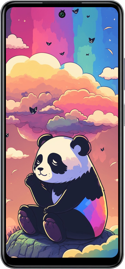 Силіконовий чехол Панда в хмарах для Infinix Smart 8 Plus - 5585u-3677 изображение 