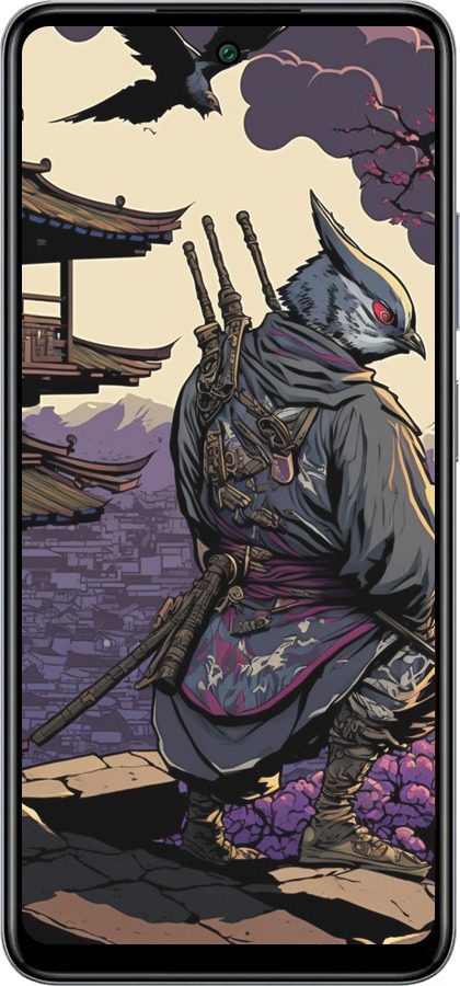 Силиконовый чехол Птица воин для Infinix Smart 8 Plus - 5587u-3677 изображение 